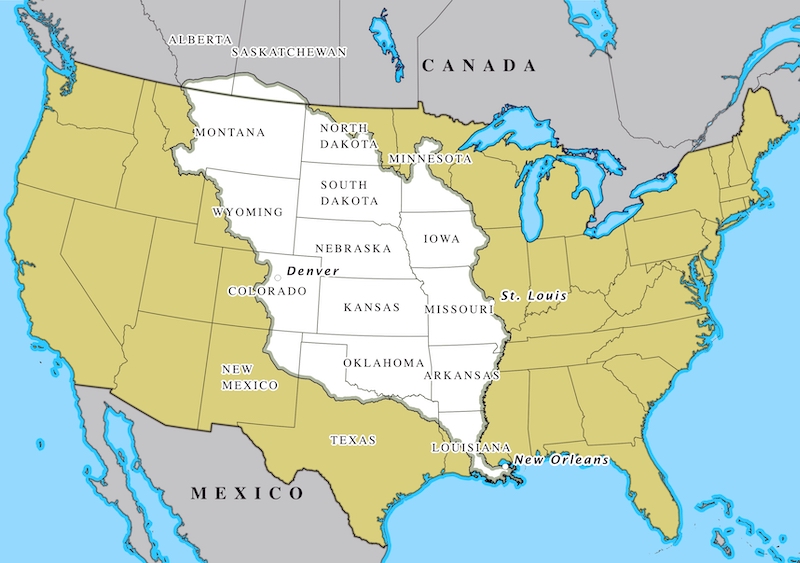 The Louisiana Purchase Map